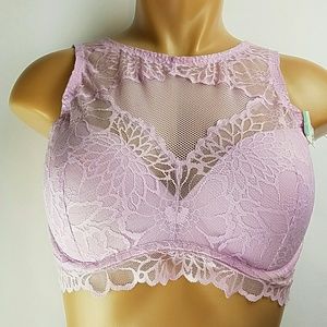 Pink Victoria's Secret lace bralette Bra NWT